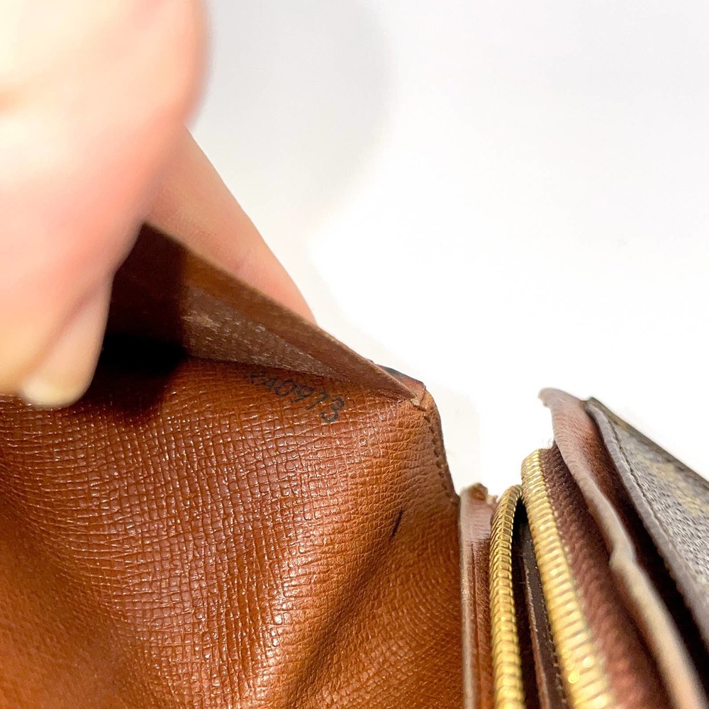 Louis Vuitton Tresor Monogram Wallet Vintage Porte Monnaie Brown Canvas - Picture 13 of 13